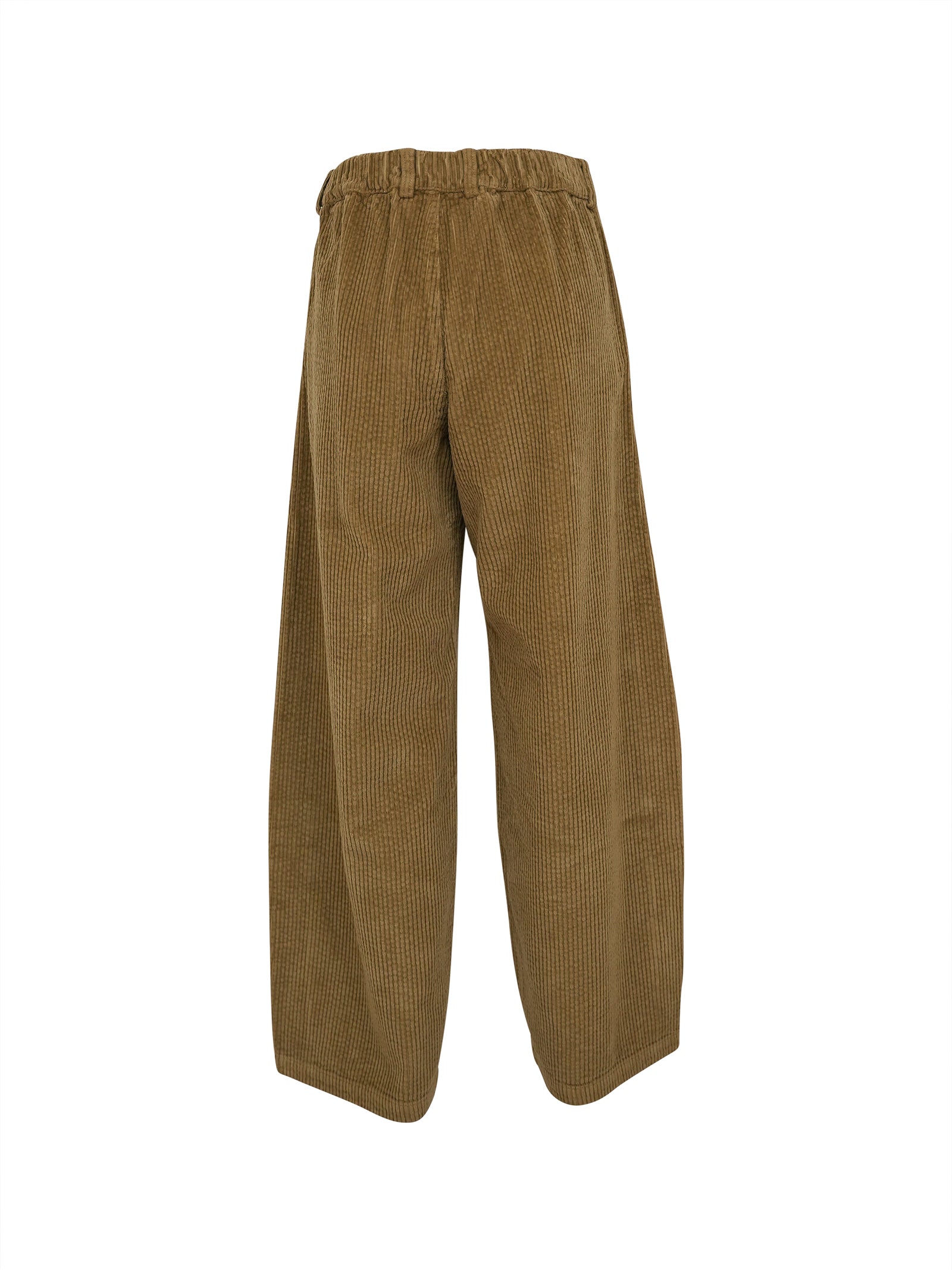 pantaloni sbam velluto coste elastico vita dietro 