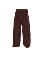 pantaloni sbam velluto coste elastico vita dietro