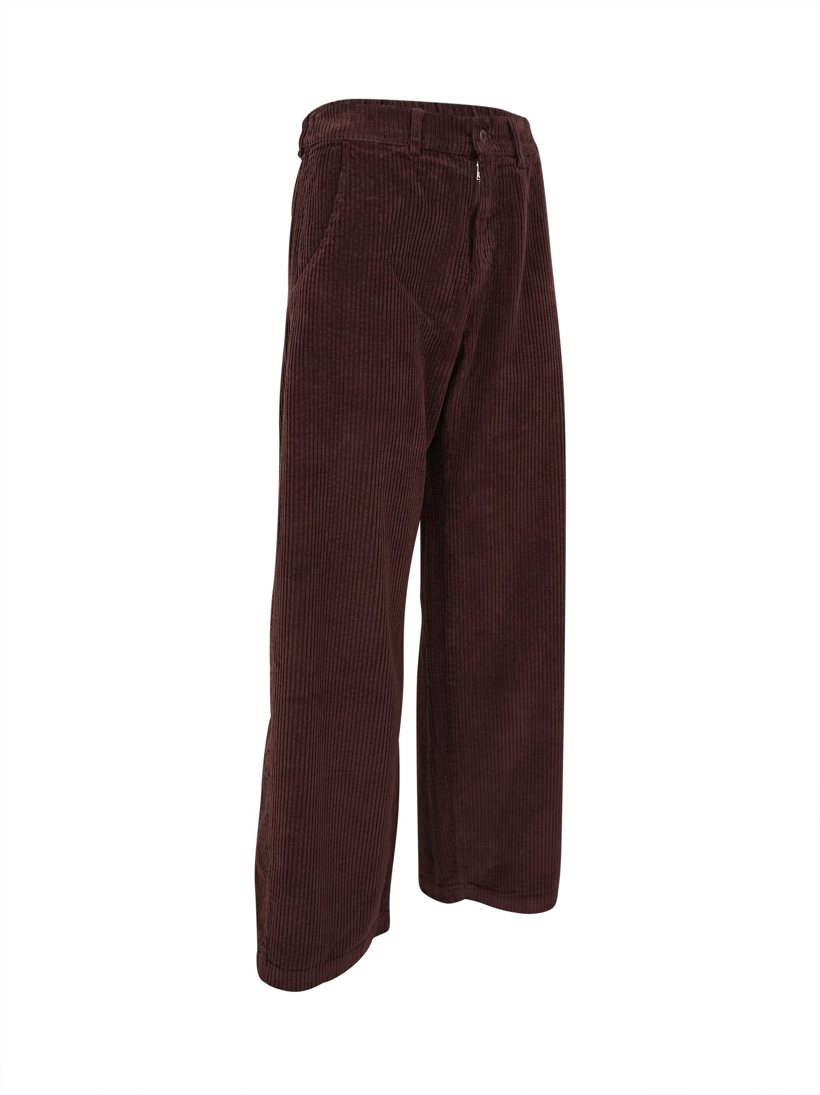 pantaloni sbam velluto coste elastico vita dietro 