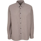 camicia eolia  righe spalla scesa 