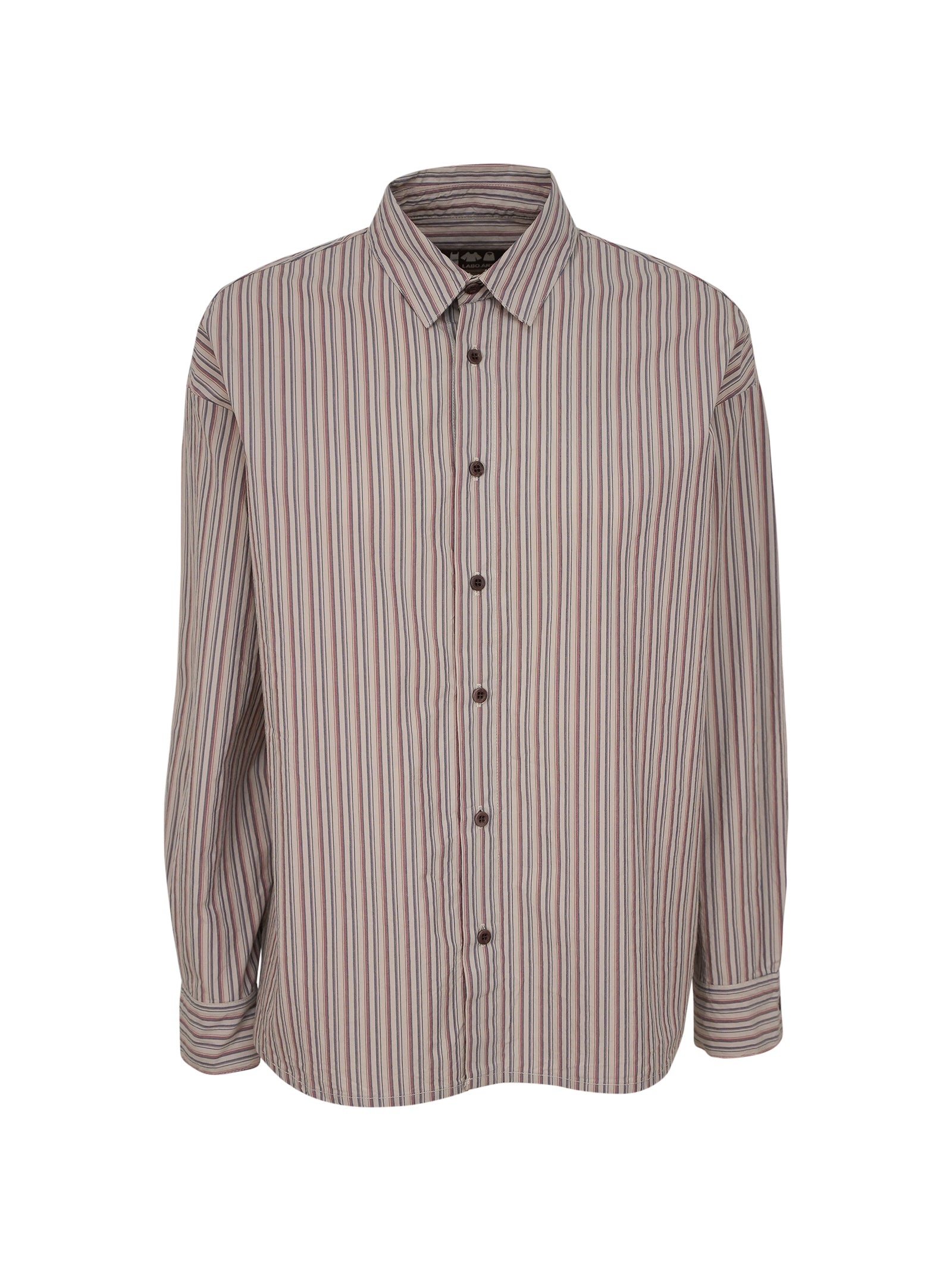 camicia eolia  righe spalla scesa 