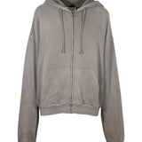 felpa con zip e cappuccio 