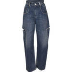 jeans con tagli laterali 