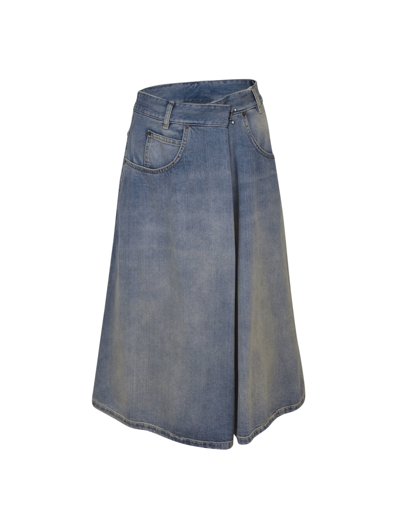 gonna longuette jeans 