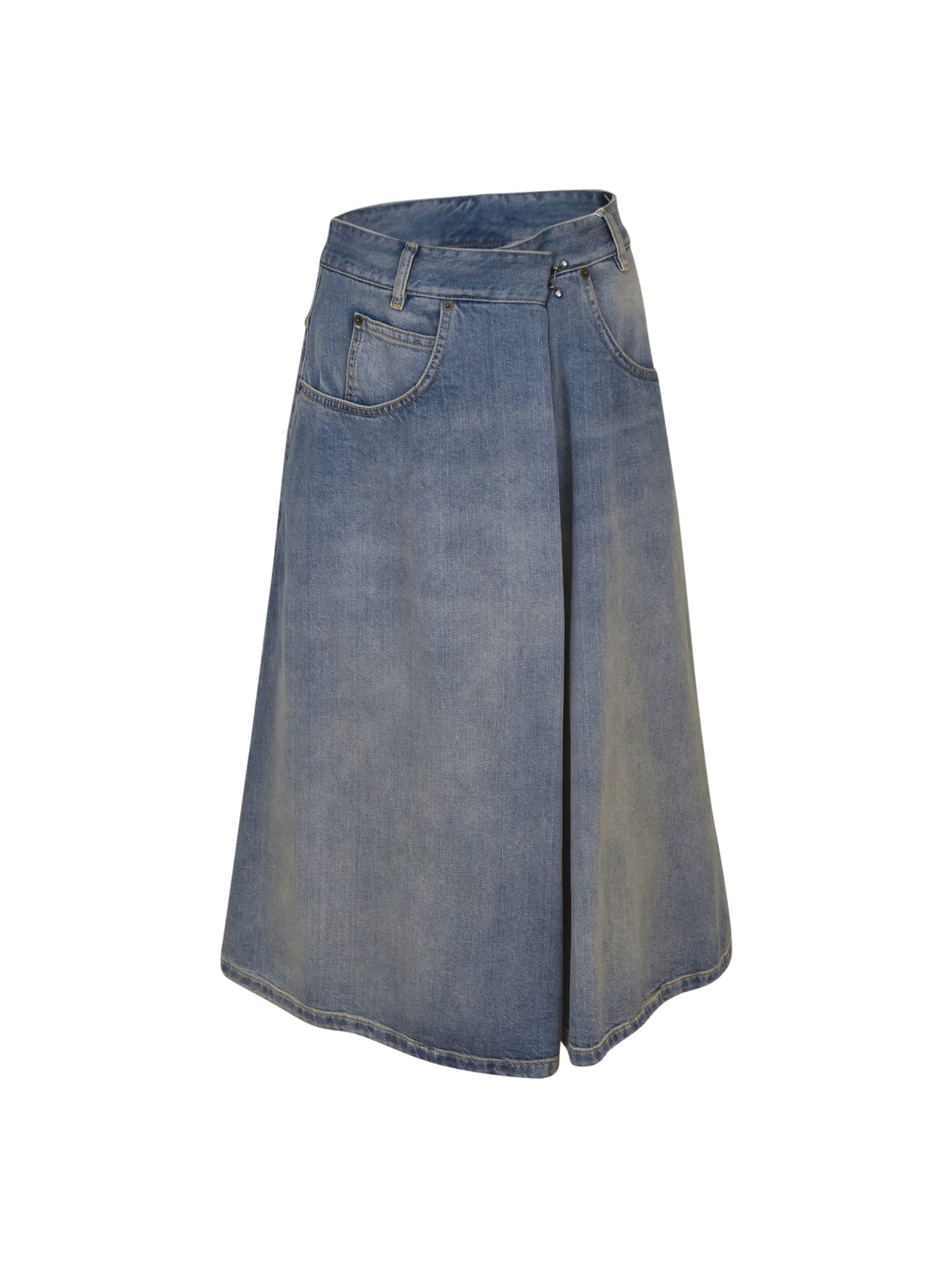 gonna longuette jeans 
