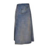 gonna longuette jeans 