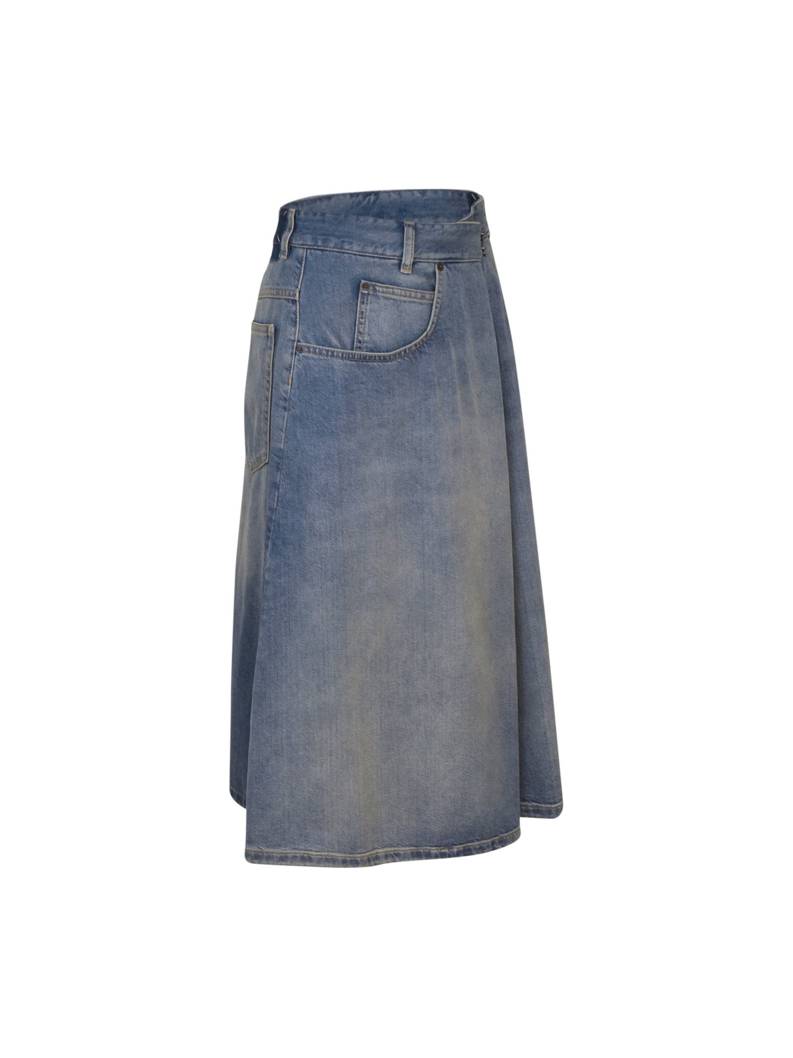 gonna longuette jeans 