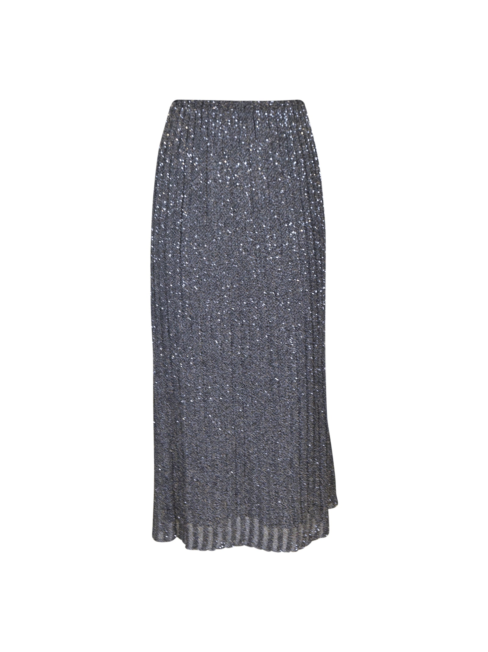 gonna svasata elastico vita micro paillettes 