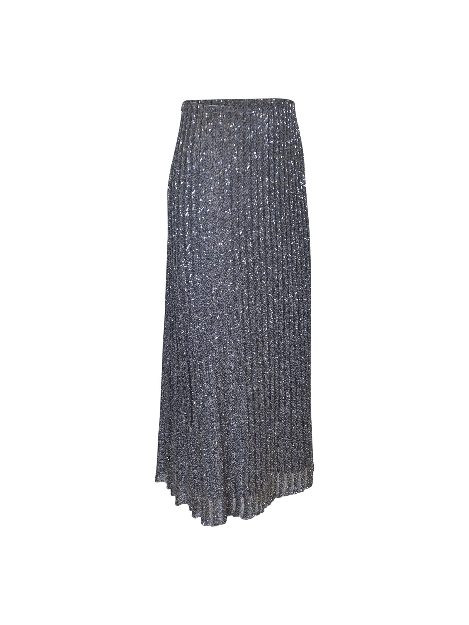 gonna svasata elastico vita micro paillettes 