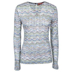 maglia girocollo micro paillettes 