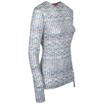 maglia girocollo micro paillettes 