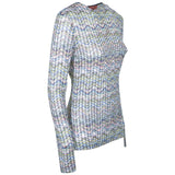 maglia girocollo micro paillettes 