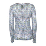 maglia girocollo micro paillettes 