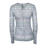 maglia girocollo micro paillettes 