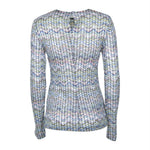 maglia girocollo micro paillettes 