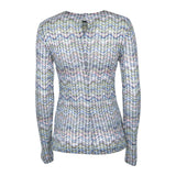 maglia girocollo micro paillettes 