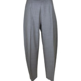 pantaloni gamba larga zip lato 