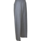 pantaloni gamba larga zip lato 