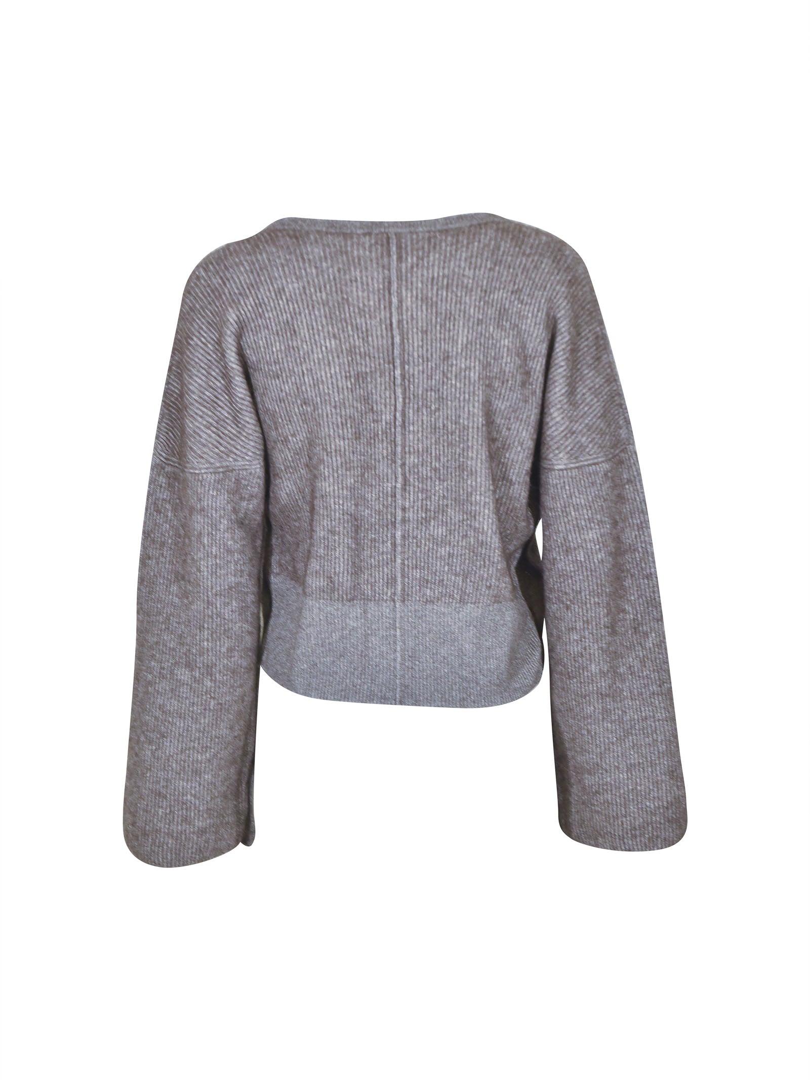 maglia scatola coste con bottoni a lato 