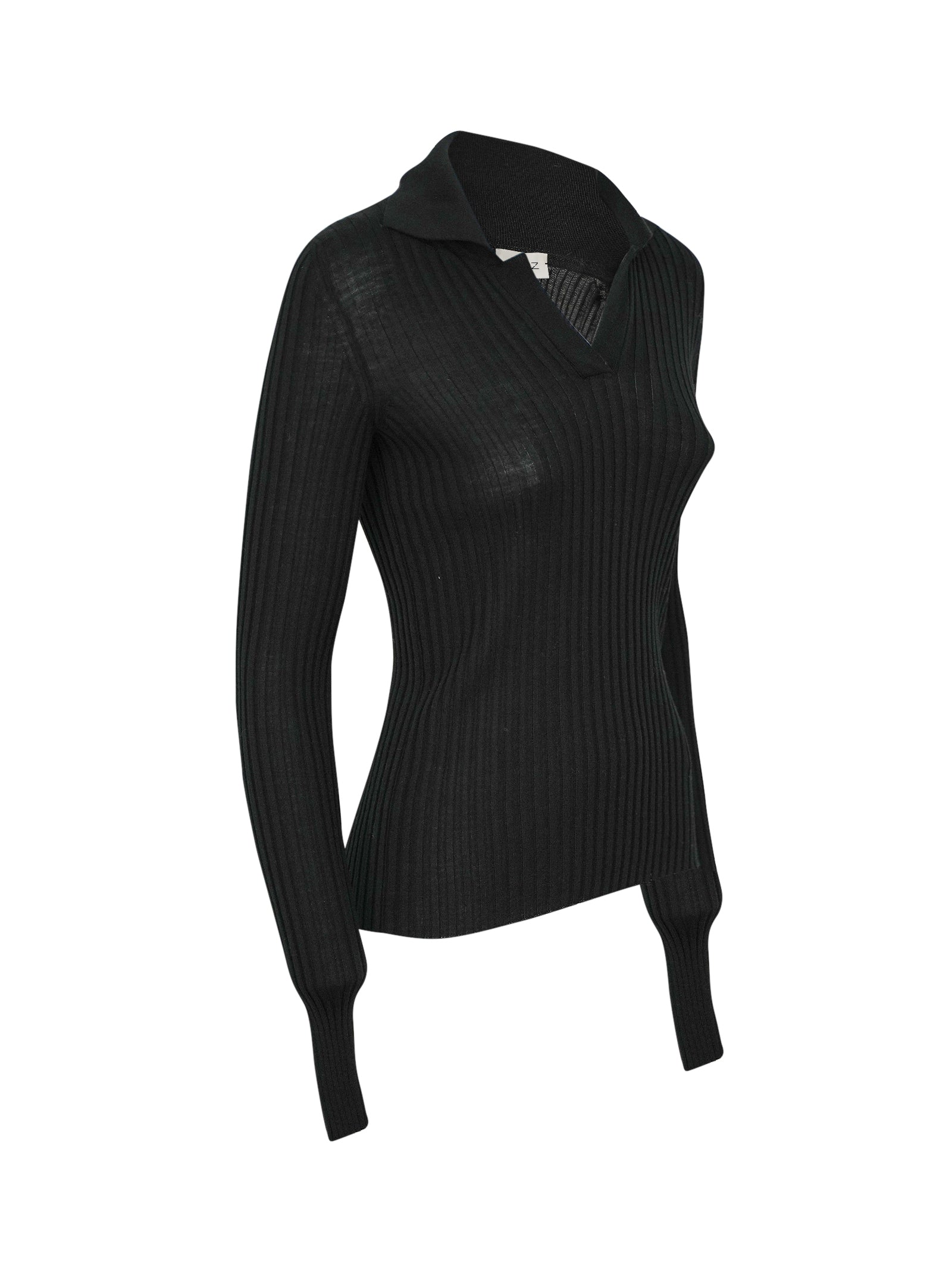 maglia polo coste senza bottoni 