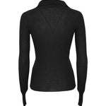 maglia polo coste senza bottoni 