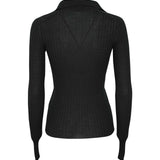 maglia polo coste senza bottoni 