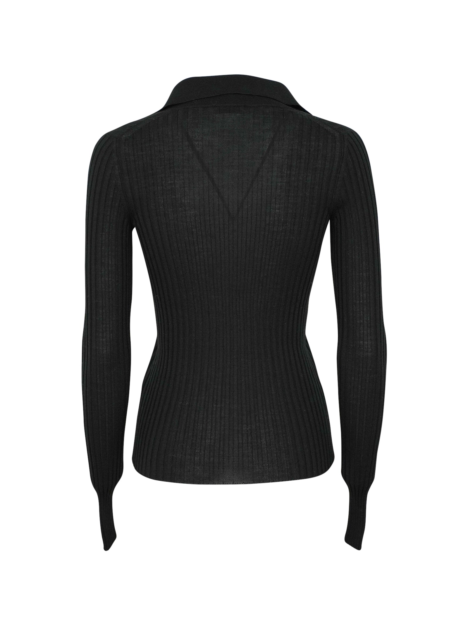 maglia polo coste senza bottoni 