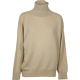 maglia collo alto over tasche laterali 