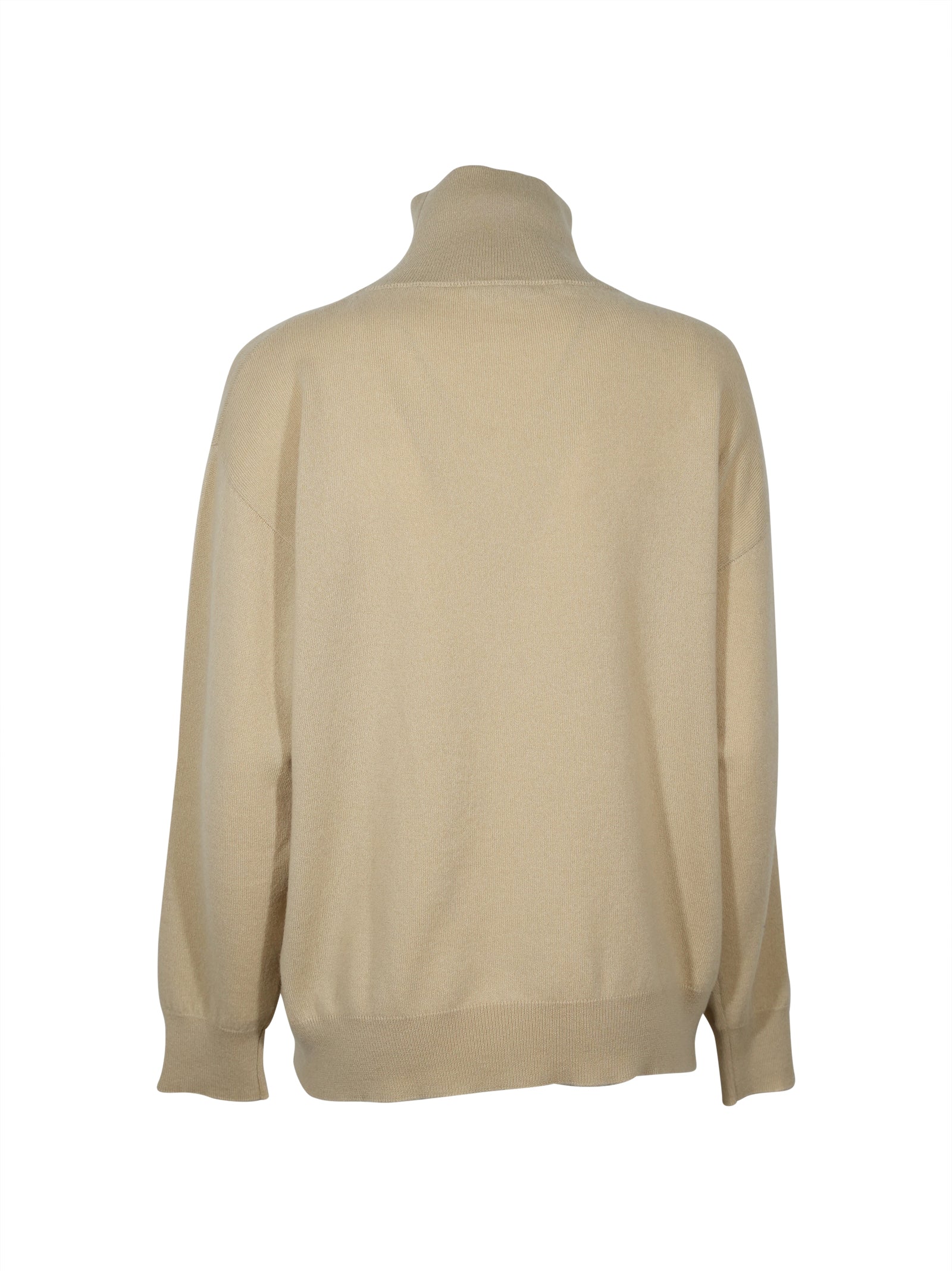 maglia collo alto over tasche laterali 