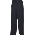 pantaloni gamba larga tasche laterali 