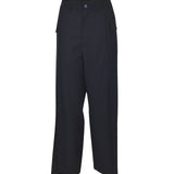 pantaloni gamba larga tasche laterali 