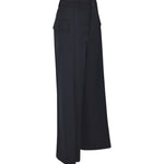pantaloni gamba larga tasche laterali 