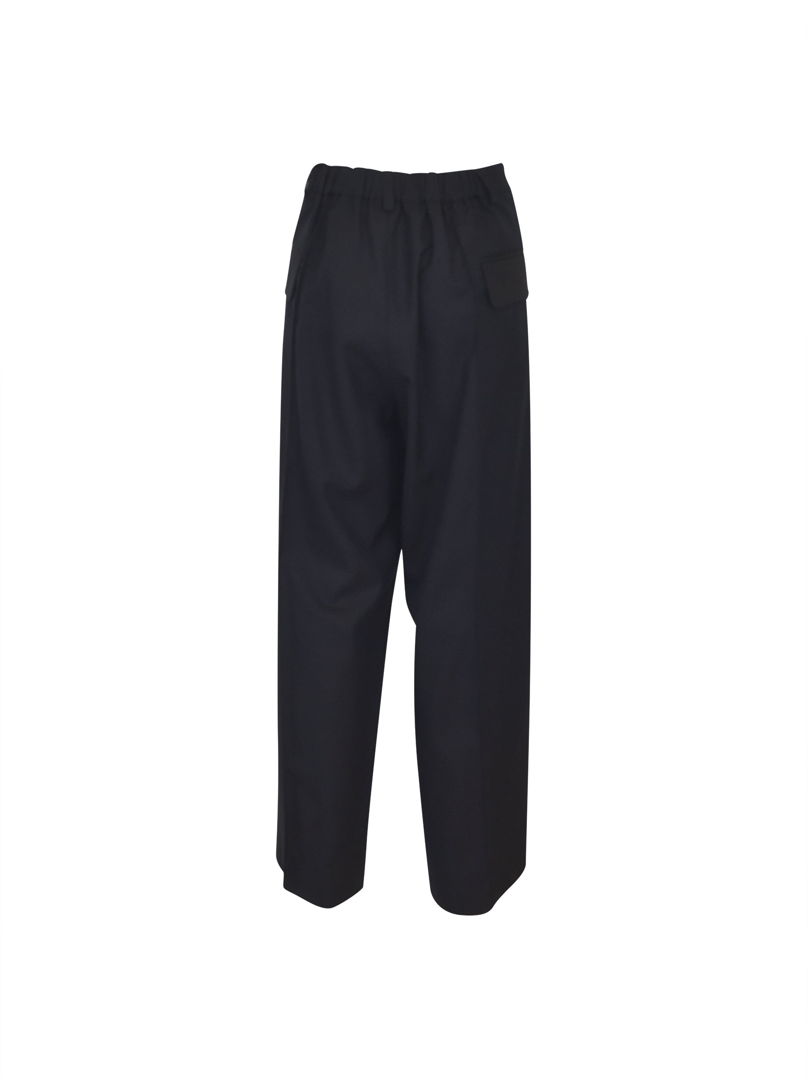 pantaloni gamba larga tasche laterali 