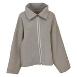 giaccone zip collo alto 
