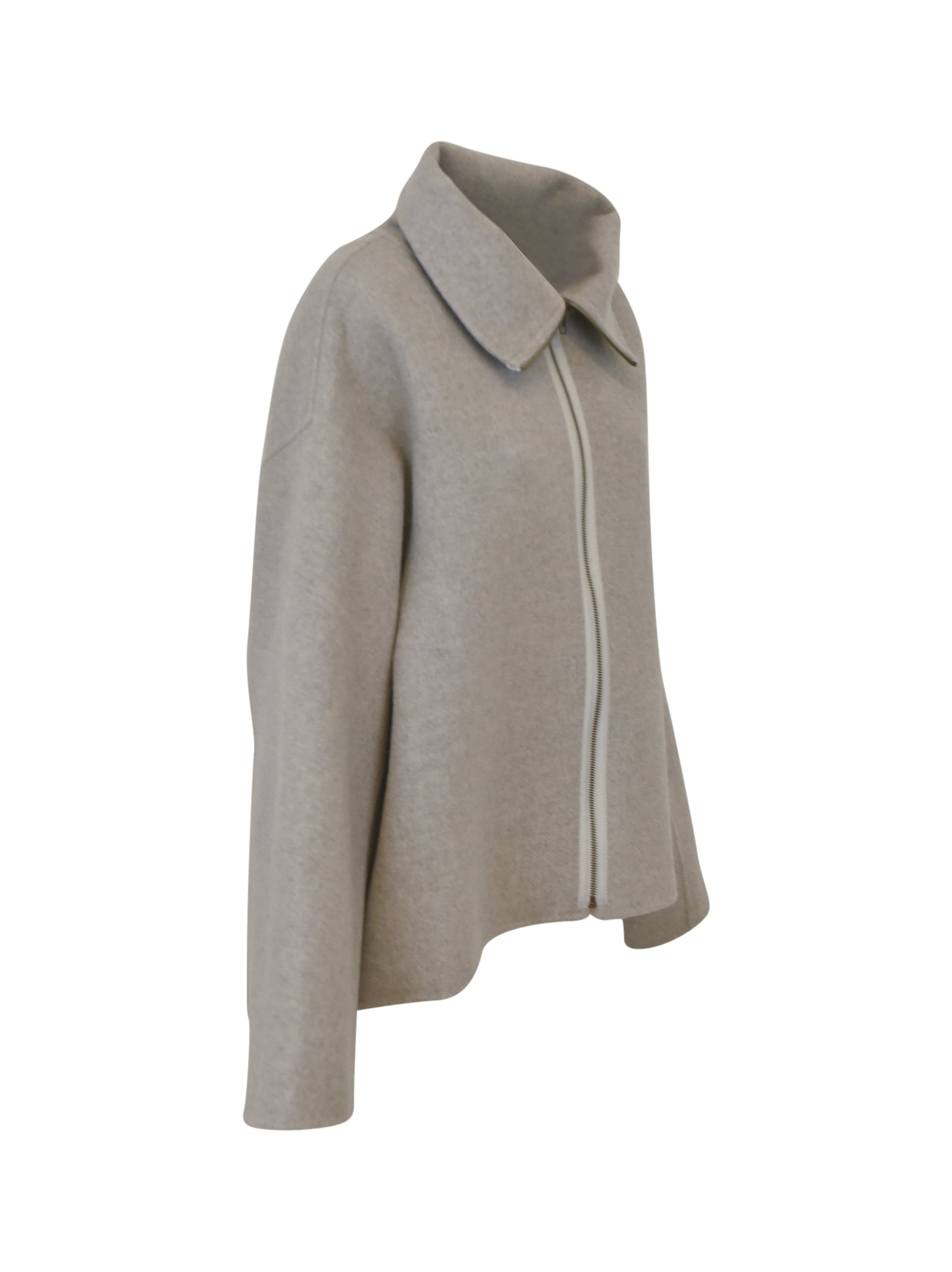 giaccone zip collo alto 