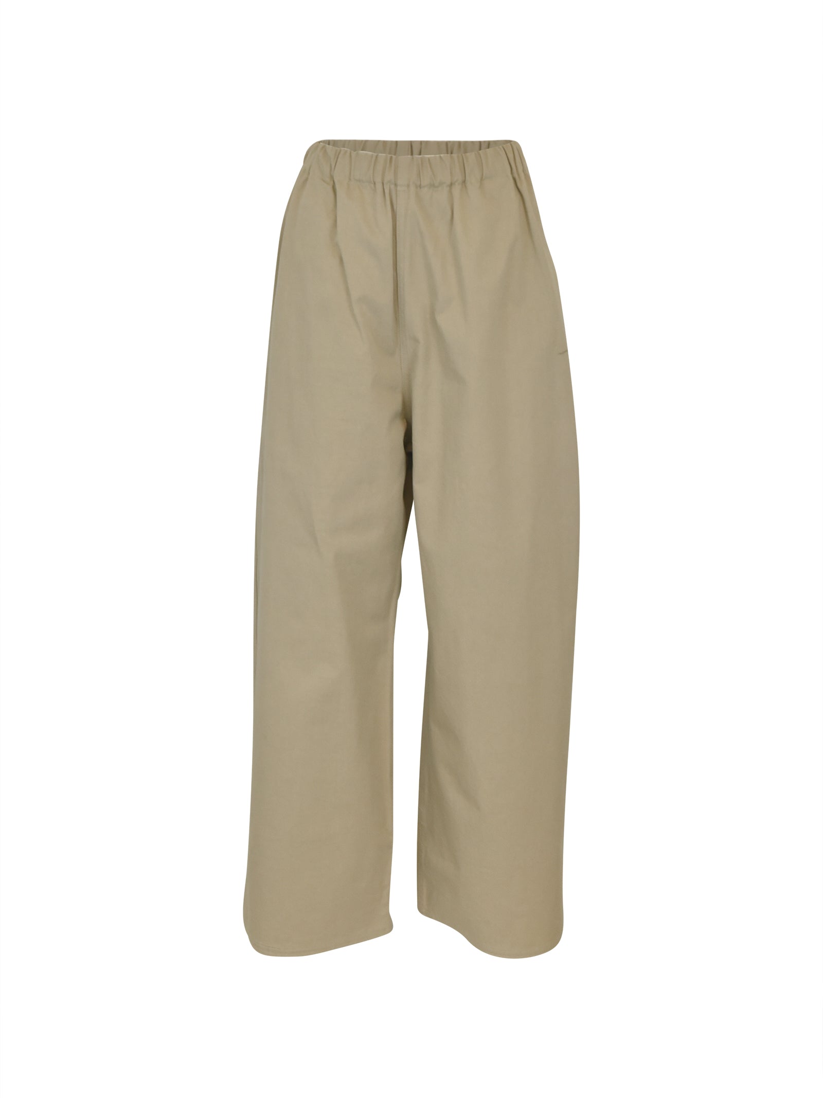 pantaloni elastico vita gamba larga 