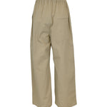 pantaloni elastico vita gamba larga 