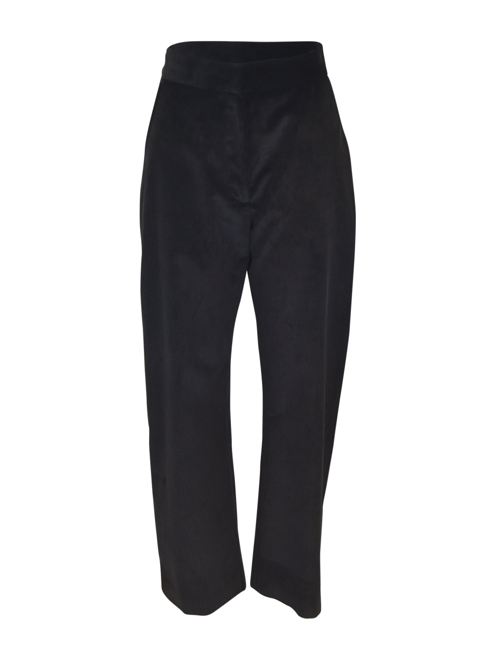 pantaloni velluto millerighe gamba larga 
