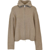 cardigan over con zip inteta 