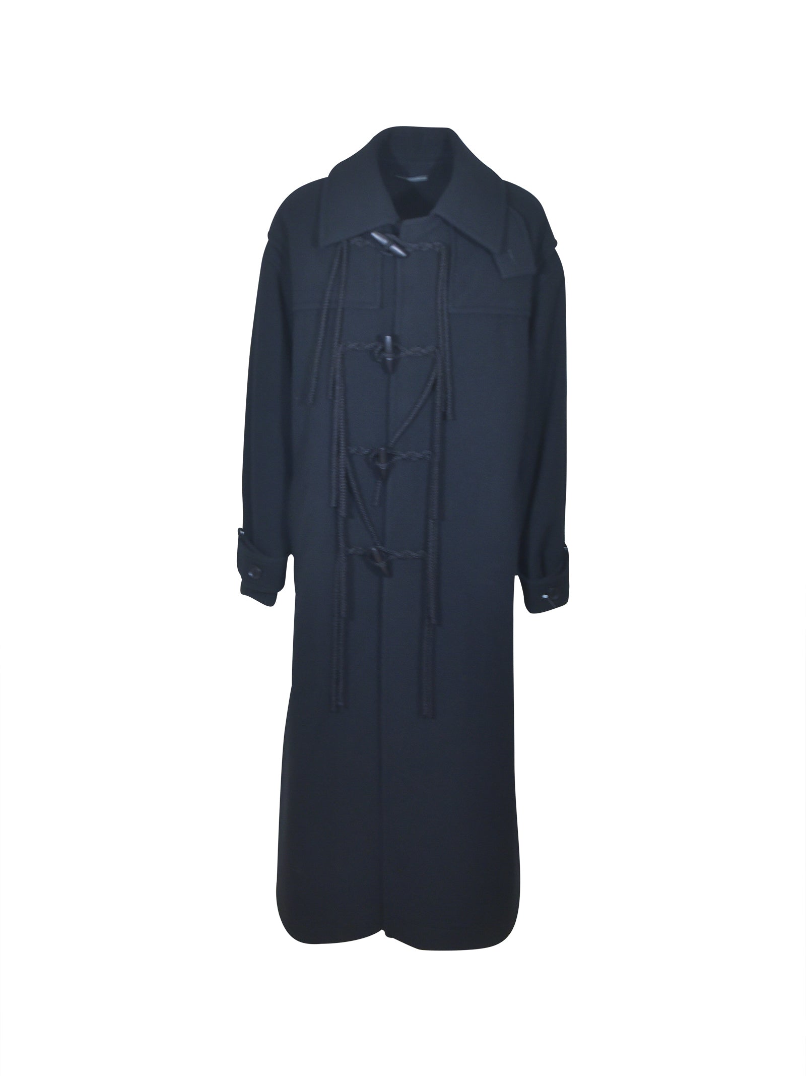 cappotto lungo alamari 
