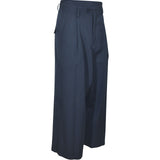 pantaloni  con pences gamba larga 