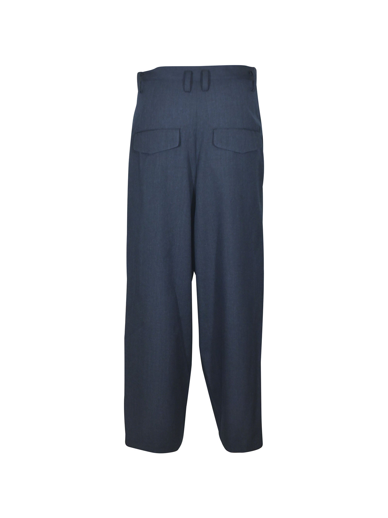 pantaloni  con pences gamba larga 
