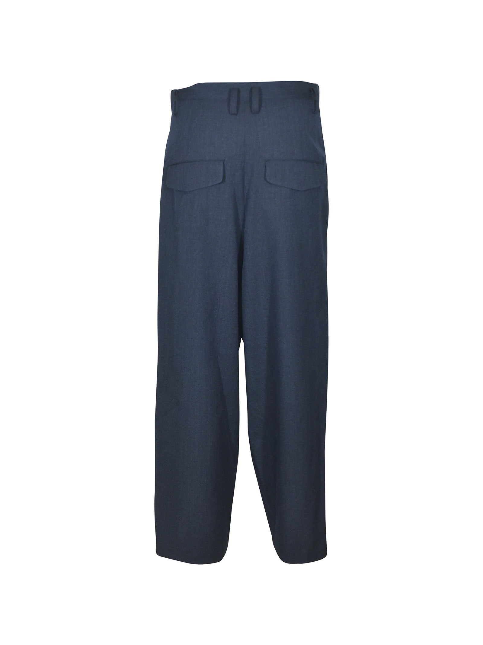 pantaloni  con pences gamba larga 