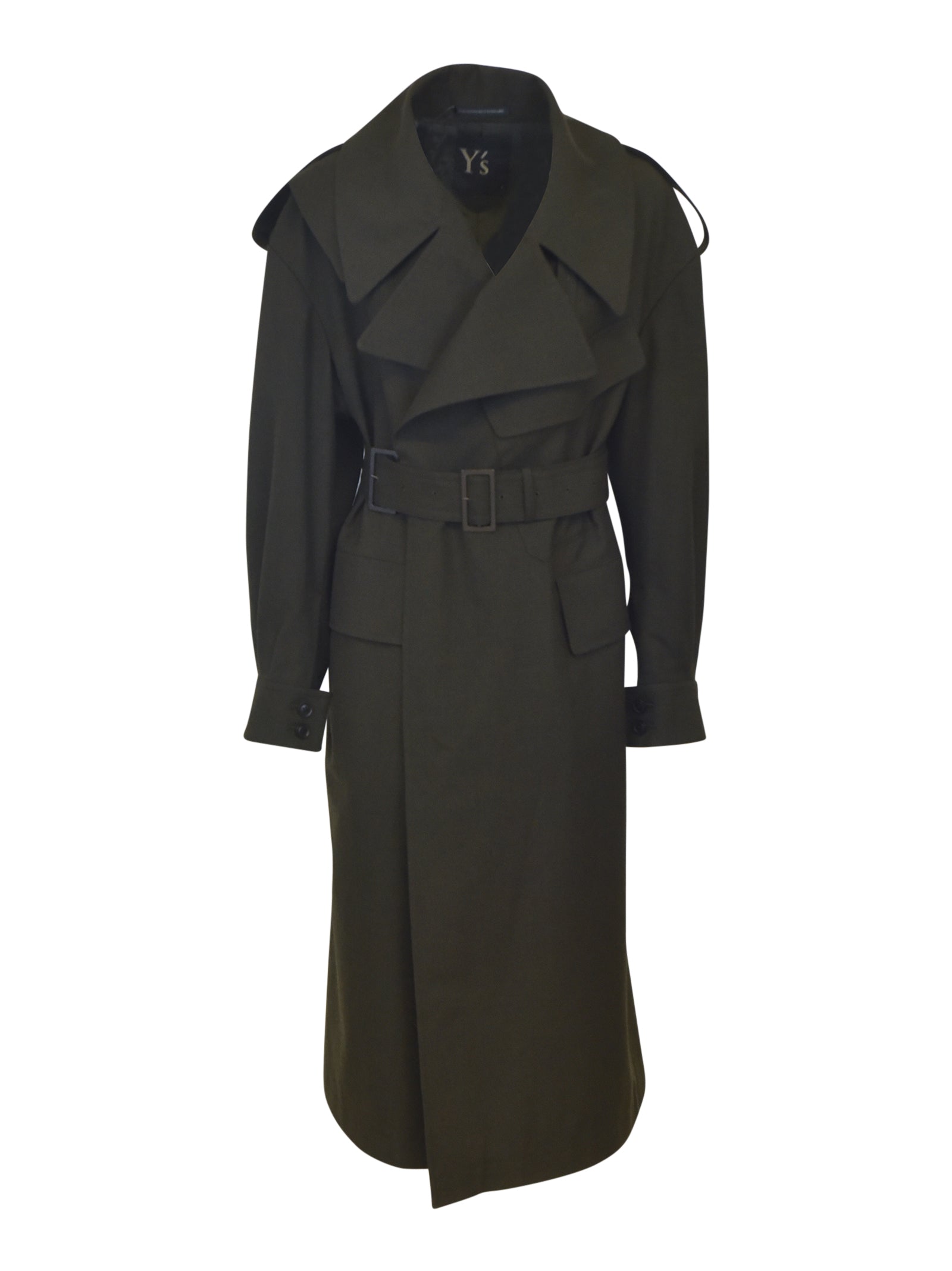 cappotto con cintura 
