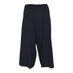 pantaloni con pences e coulisse 