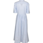 abito chemisier righe  m/m ricamo 