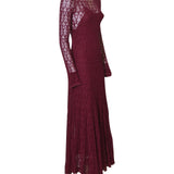 abito m/l con sottoveste pizzo stretch 
