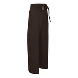pantaloni vita alta con cintura 