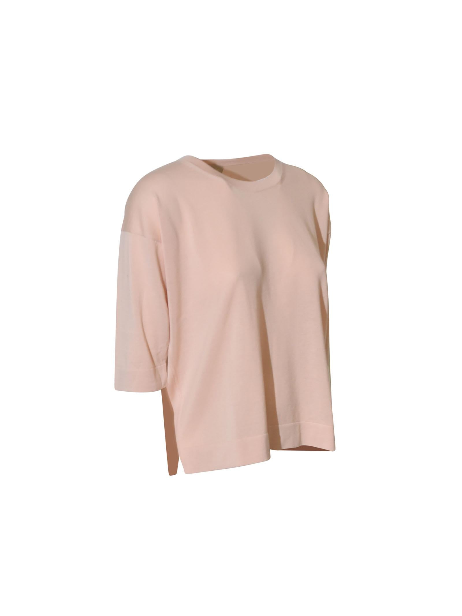 maglia girocollo m 3/4 over spacchi laterali 