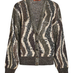 cardigan paillettes animalier 